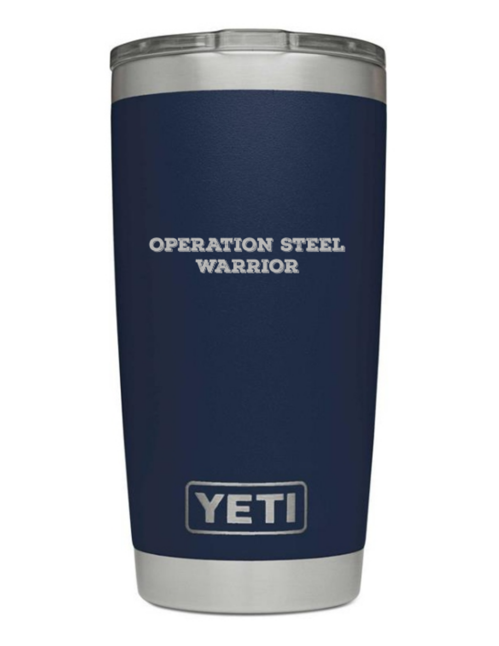Operation Steel Warrior YETI 20oz Rambler Navy Tumbler